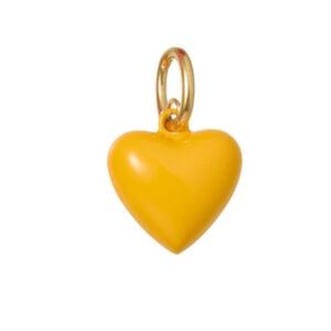 Roxanne Assoulin The Mini Puffy Heart Charm - Dark Yellow